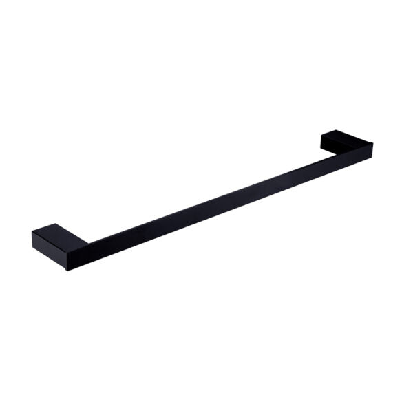 Nero Celia 800mm Single Towel Rail Matte Black