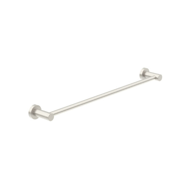 Nero Classic/Dolce Single Towel Rail 600mm Brushed Nickel