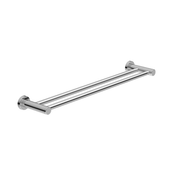 Nero Classic/Dolce Double Towel Rail 600mm Chrome