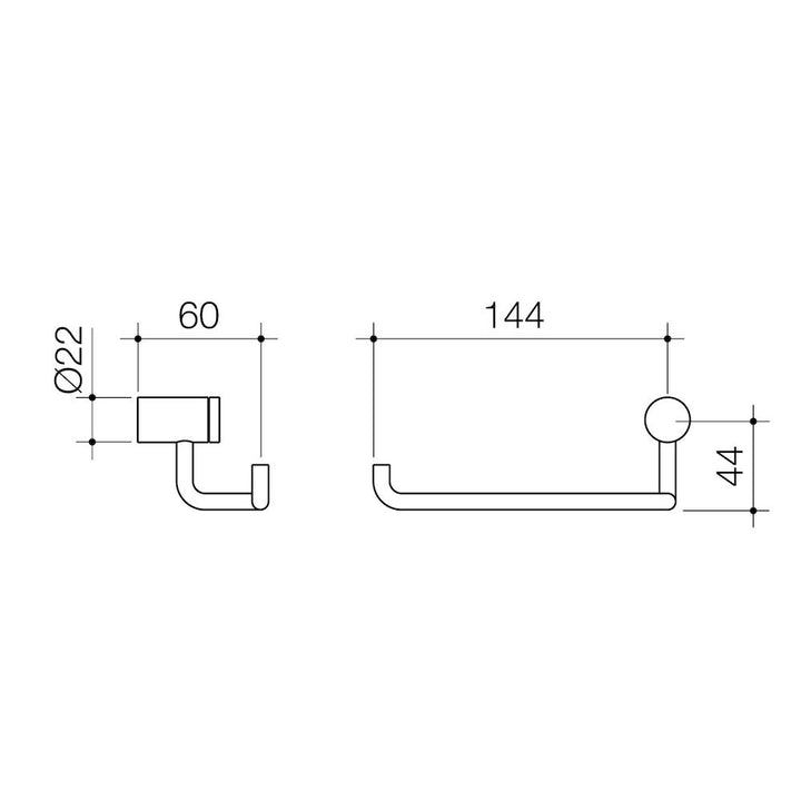 Caroma Titan Stainless Steel Toilet Roll Holder
