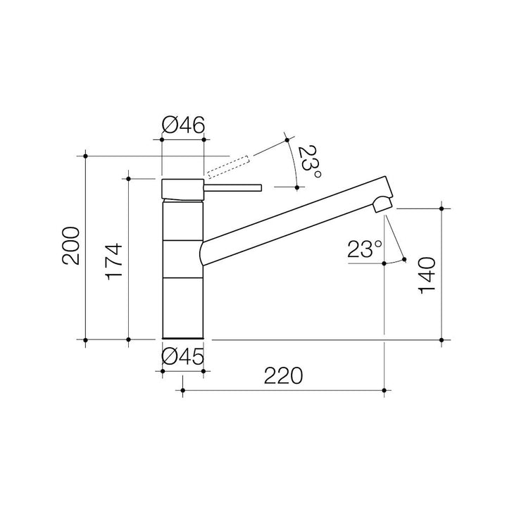 Caroma Pin Lever Sink Mixer