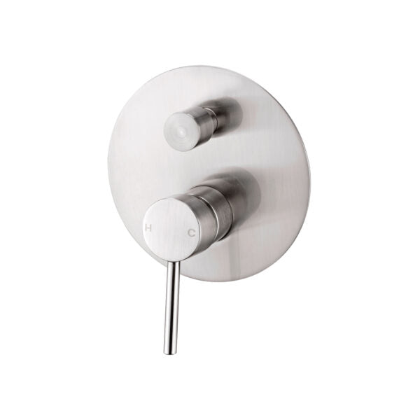Nero Dolce Shower Mixer With Divertor Brushed Nickel