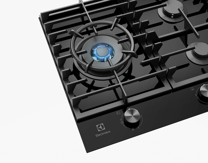 ELECTROLUX 90 CM GAS ON GLASS COOKTOP