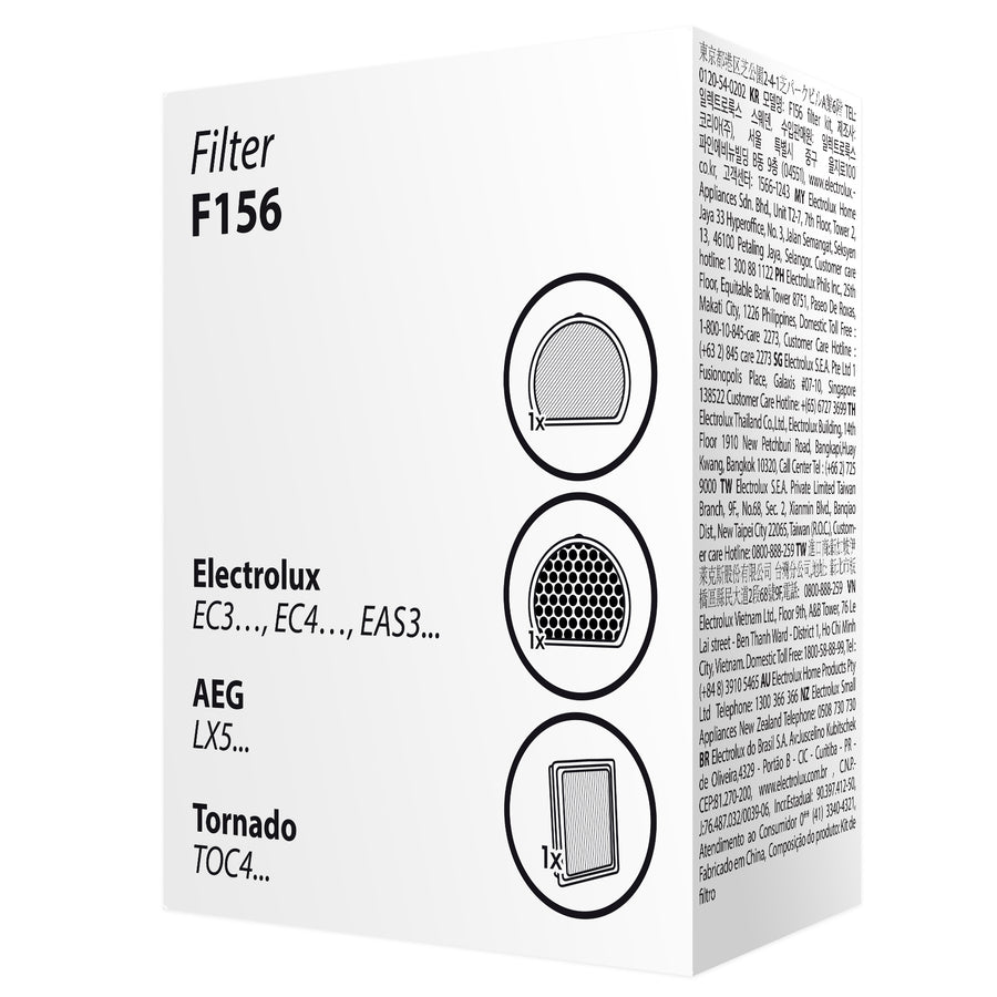 ELECTROLUX F156 FILTER REPLACEMENT COMPLETE FILTER KIT EC414ANIM