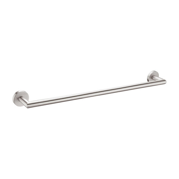 Nero Dolce 700mm Single Towel Rail Brushed Nickel