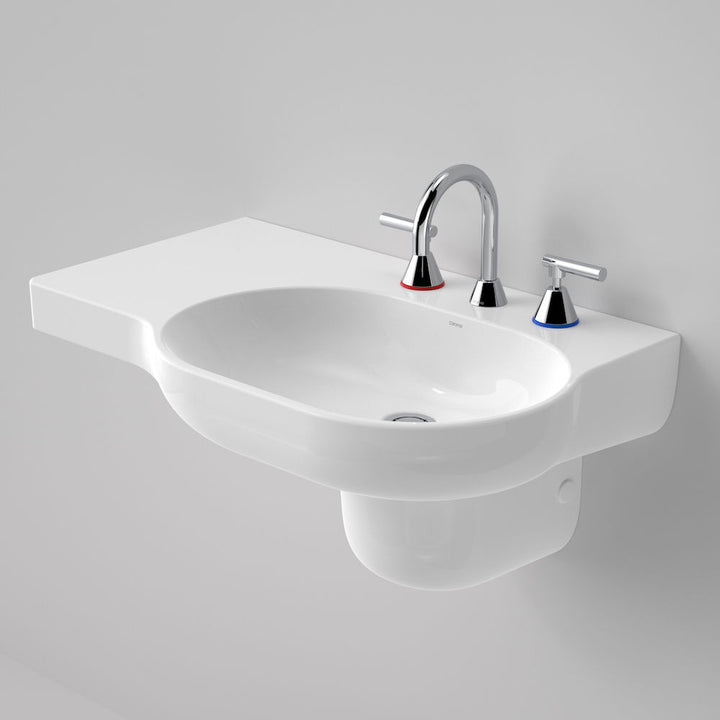 Caroma Opal 720 LHS Wall Basin 3 Tap Hole