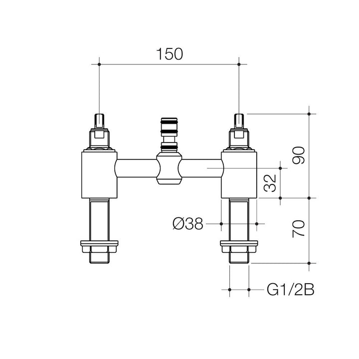 Caroma G Series+ Exposed Hob Sink Base Assembly