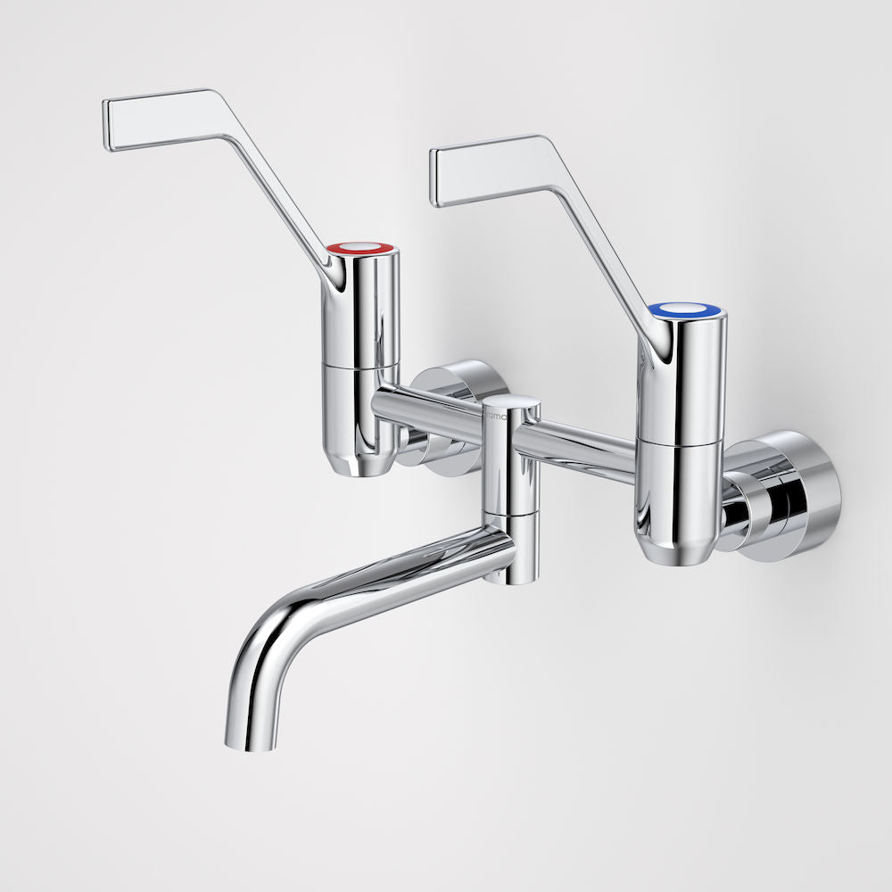 Caroma G Series+ Underslung Exposed Wall Sink Set (160mm outlet + 150mm handles)