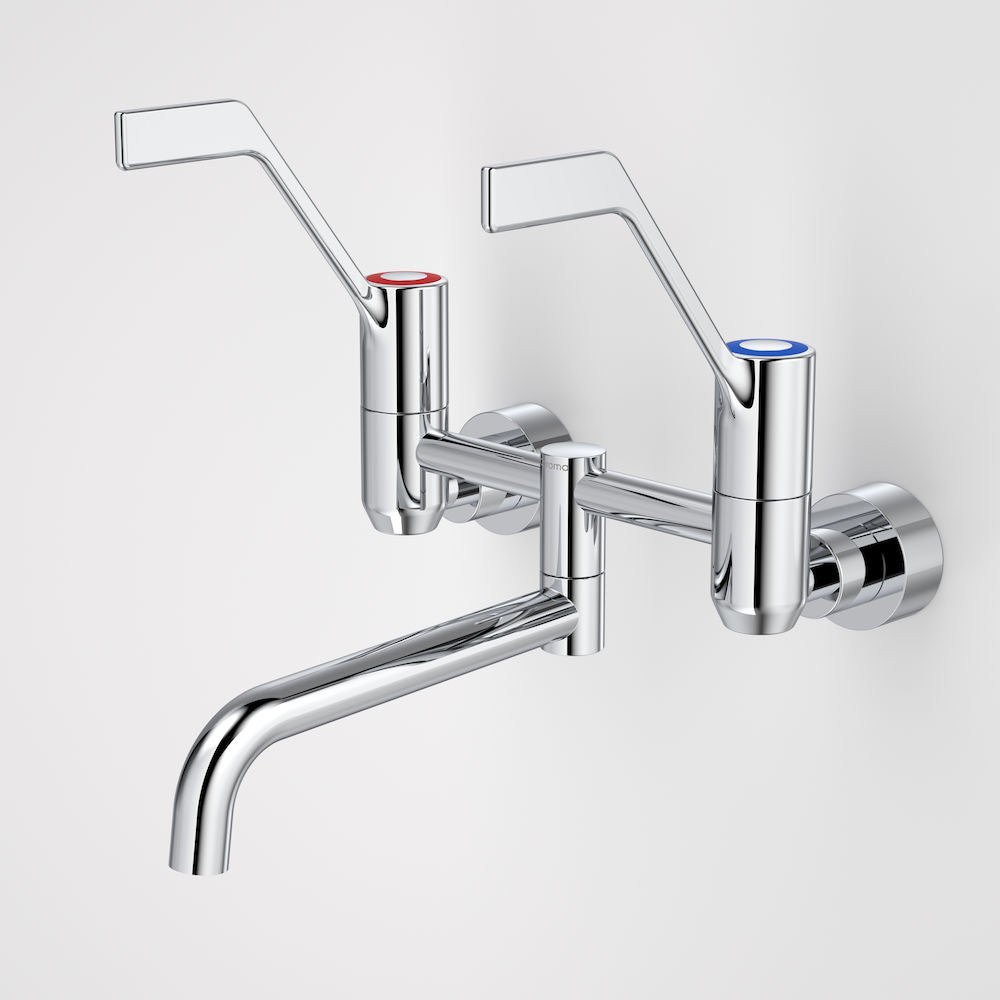 Caroma G Series+ Underslung Exposed Wall Sink Set (200mm outlet + 150mm handles)