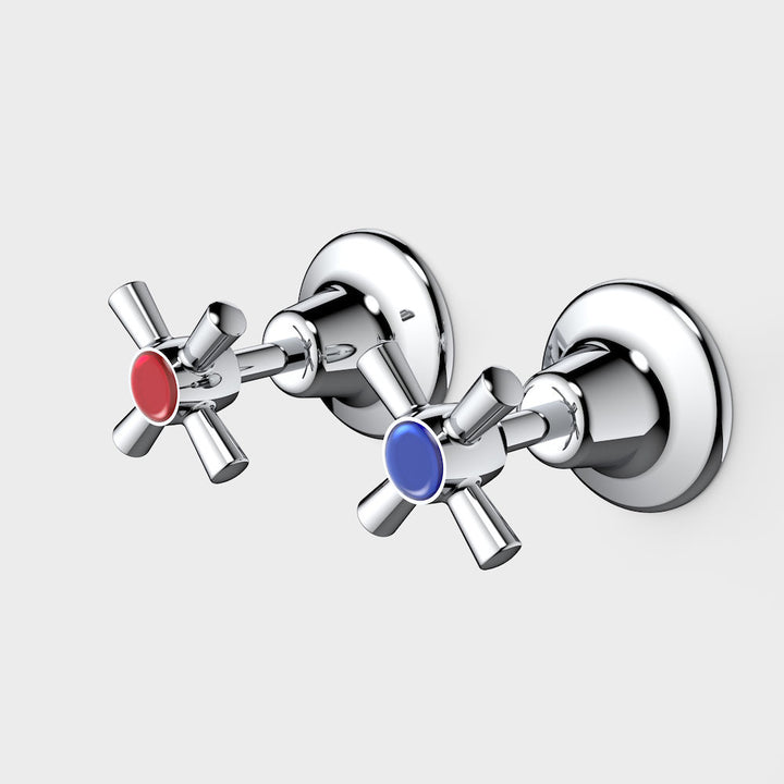 Caroma Caravelle Classic Cross Wall Tap Set