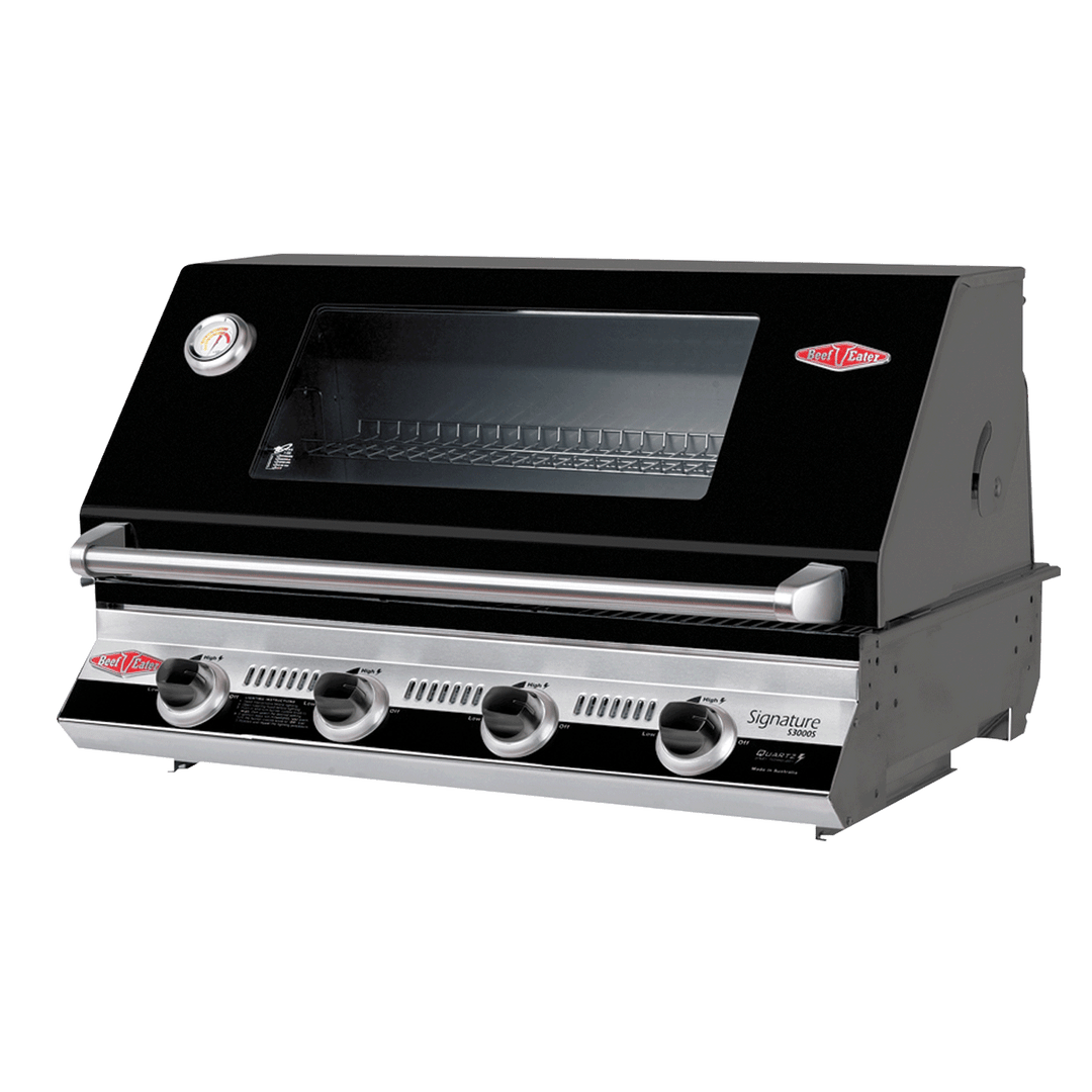 BEEFEATER SIGNATURE 3000E BUILT IN ENAMEL BBQ 4 BURNER