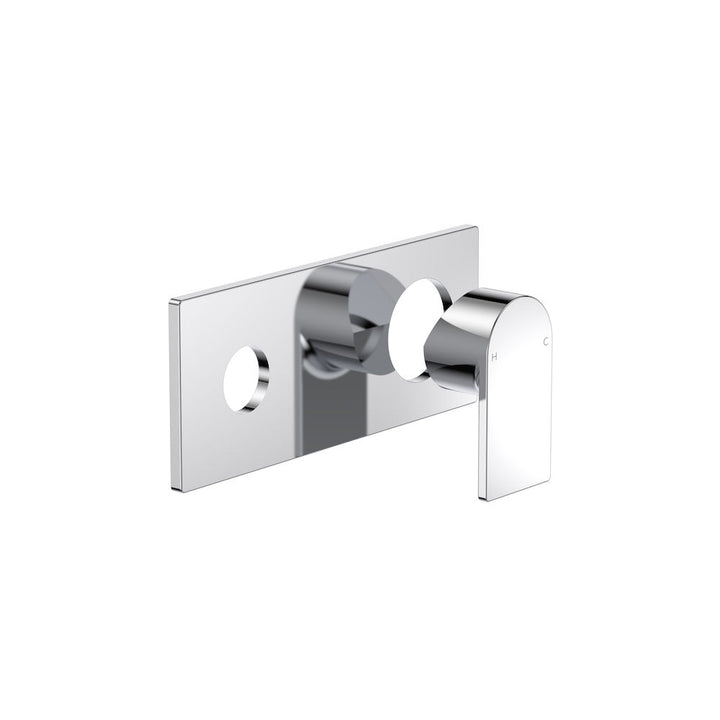 Clark Round Square Wall Basin/Bath Mixer Trim Kit - Chrome
