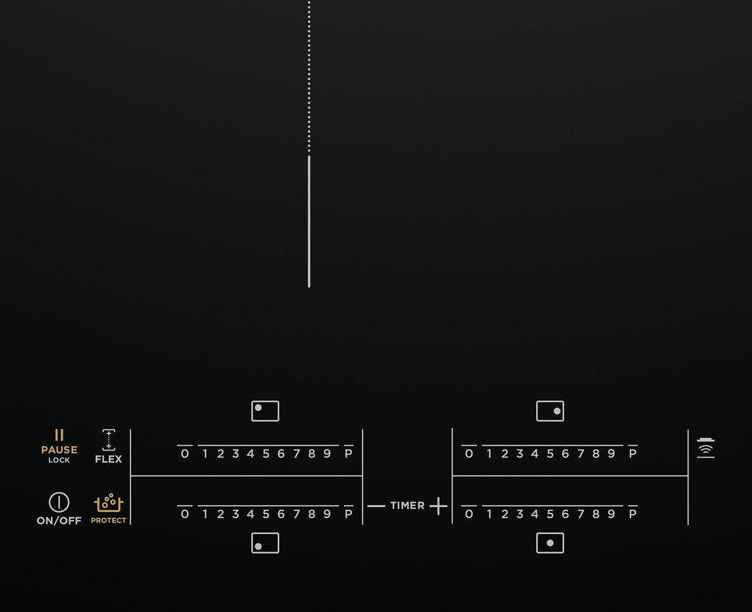 WESTINGHOUSE 90 CM INDUCTION COOKTOP BOIL PROTECT 4 ZONE TOUCH