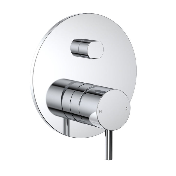 Clark Round Pin Wall Mixer with Diverter - Chrome