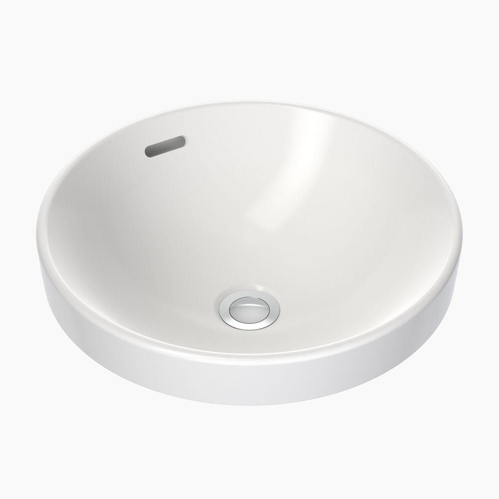 Clark Round Inset Basin 400mm (No Tap Hole)