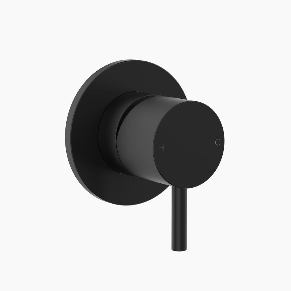 Clark Round Pin Wall Mixer - Matte Black