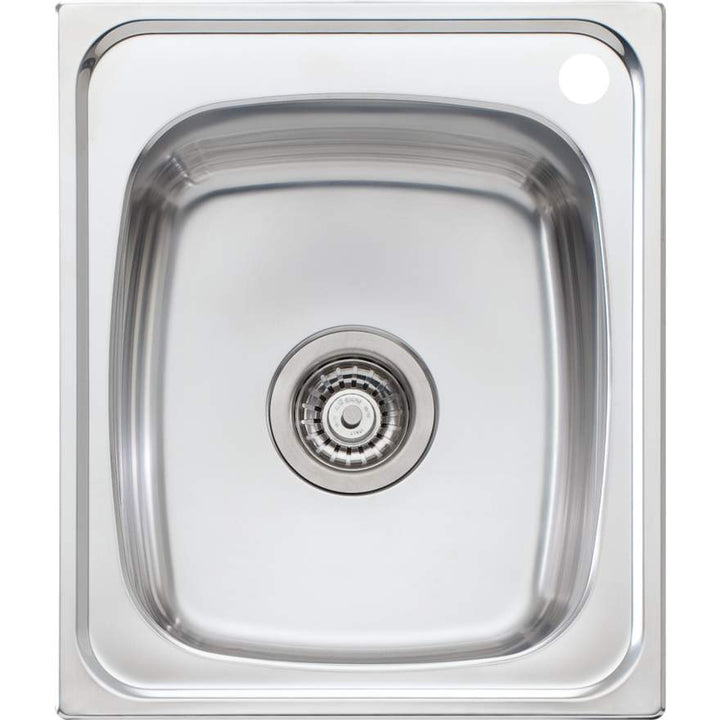 Oliveri Martini 440 1 Tap Hole RHC SINK 410x490mm DEEP BOWL