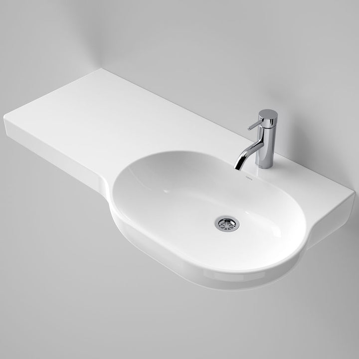 Caroma Opal 920 LHS Wall Basin 1 Tap Hole