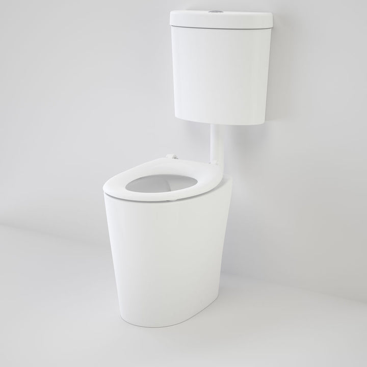 Caroma Care 610 Cleanflush Connector P Trap Suite with Caravelle Single Flap Seat