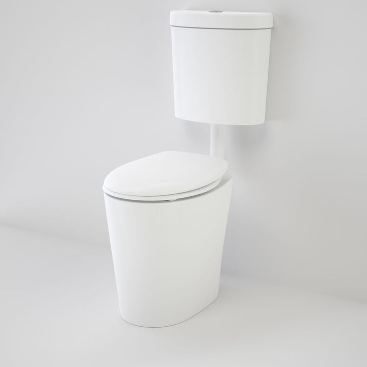 Caroma Care 610 Cleanflush Connector P Trap Suite with Caravelle Double Flap Seat
