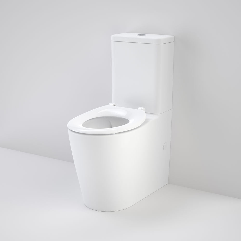 Caroma Care 660 Ambulant Cleanflush Easy Height BI Suite with Single Flap Seat White - WITH GERMGARD®
