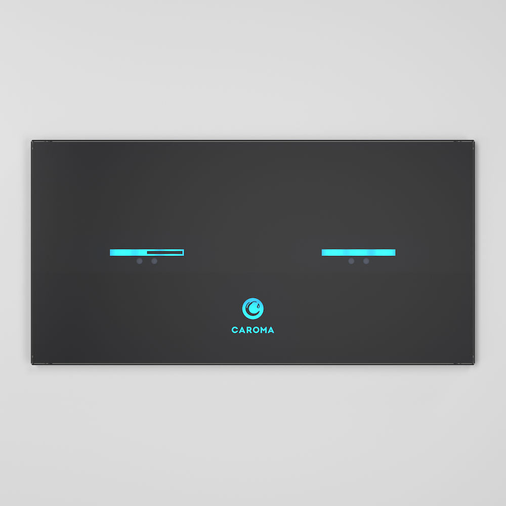 Caroma Smart Command Invisi II Panel Black 238010B
