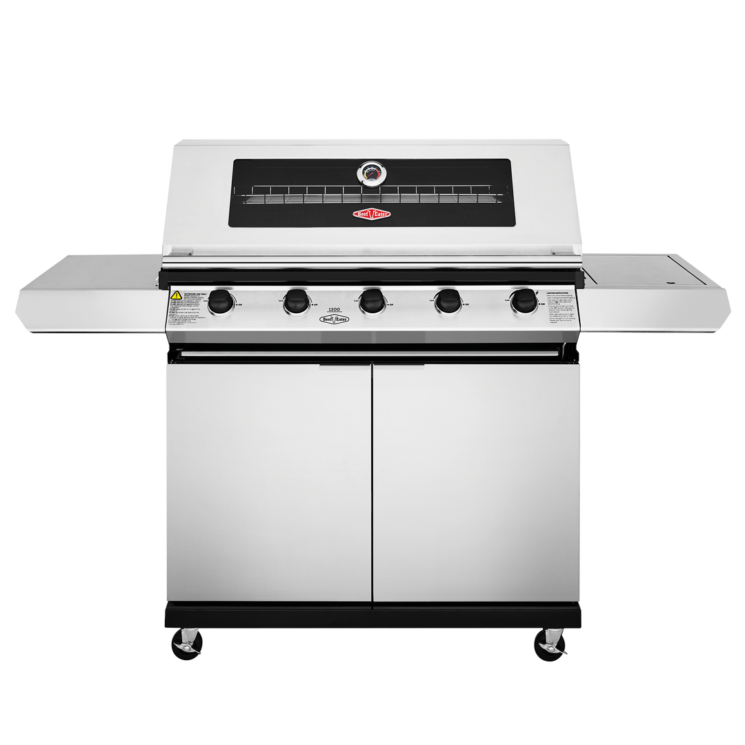 BEEFEATER BEEFEATER 1200 SERIES FREESTANDING BBQ 5 BURNER STAINLESS STEEL