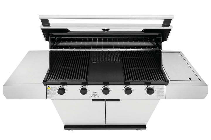 BEEFEATER BEEFEATER 1200 SERIES FREESTANDING BBQ 5 BURNER STAINLESS STEEL