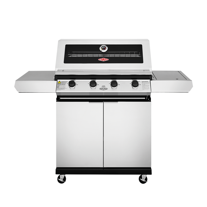 BEEFEATER BEEFEATER 1200 SERIES FREESTANDING BBQ WITH WOK BURNER 4 BURNER STAINLESS STEEL