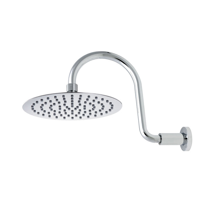 Methven Stainless Steel Wall Shower Swan Arm 200mm Chrome