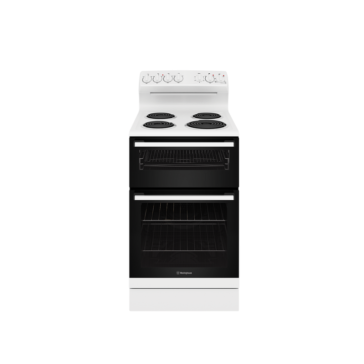 Westinghouse WLE522WC 54 cm Freestanding Electric Cooker Coil Elements Fan Forced Oven & Separate Griller Built In Australia