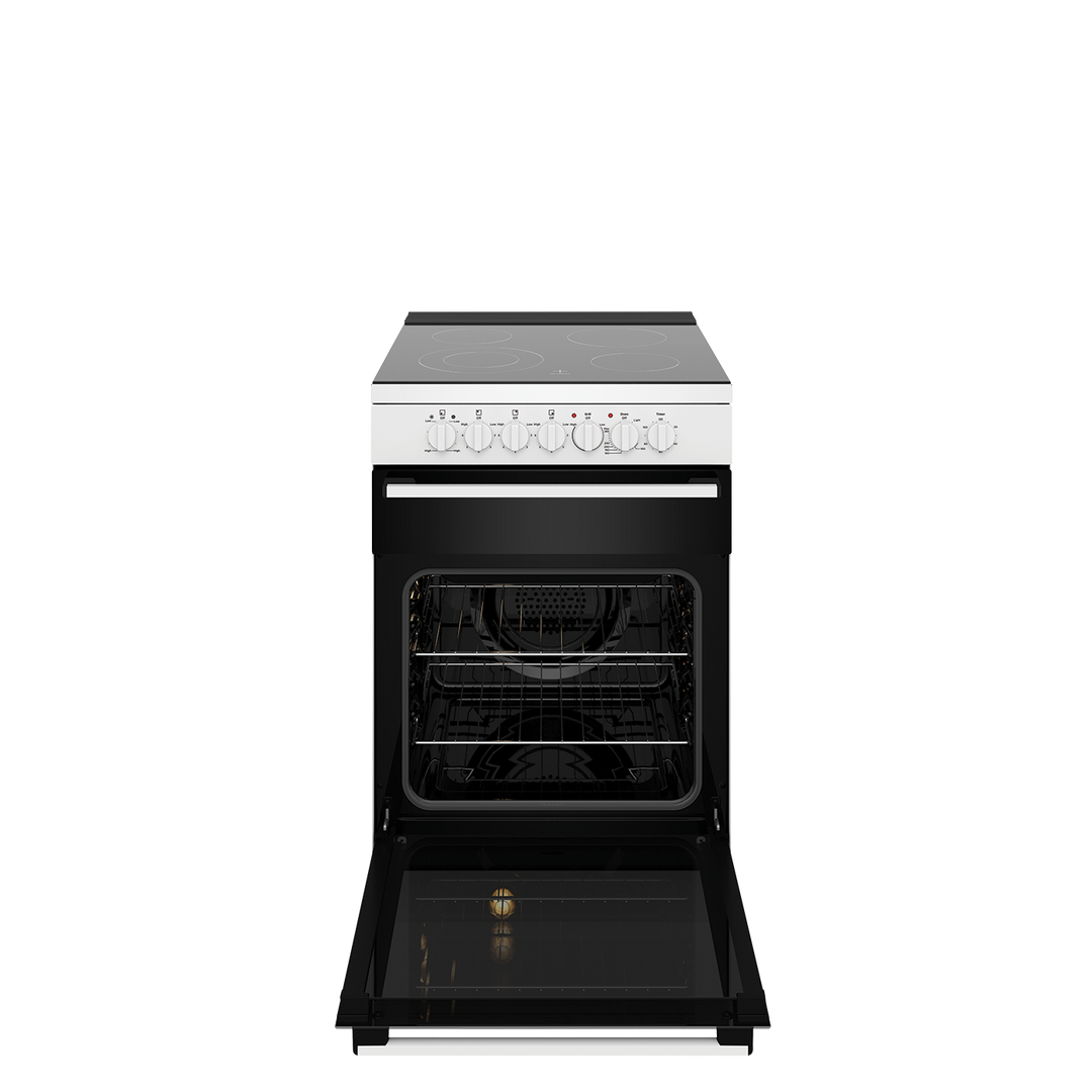 WESTINGHOUSE 60 CM FREESTANDING ELECTRIC COOKER CERAMIC GLASS TOP & SEPARATE GRILLER BUILT IN AUSTRALIA WFE642WC