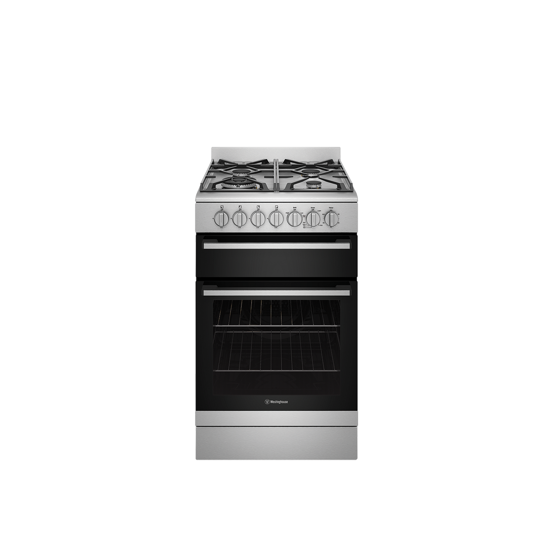 Westinghouse WFE512SC 54 cm Freestandng Dual Fuel Cooker Stainless Steel & Separate Griller Built In Australia