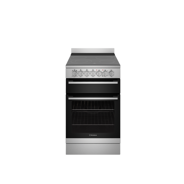 Westinghouse WFE542SC 54 cm Freestanding Electric Cooker Stainless Steel Ceramic Glass Top & Separate Griller Built In Australia