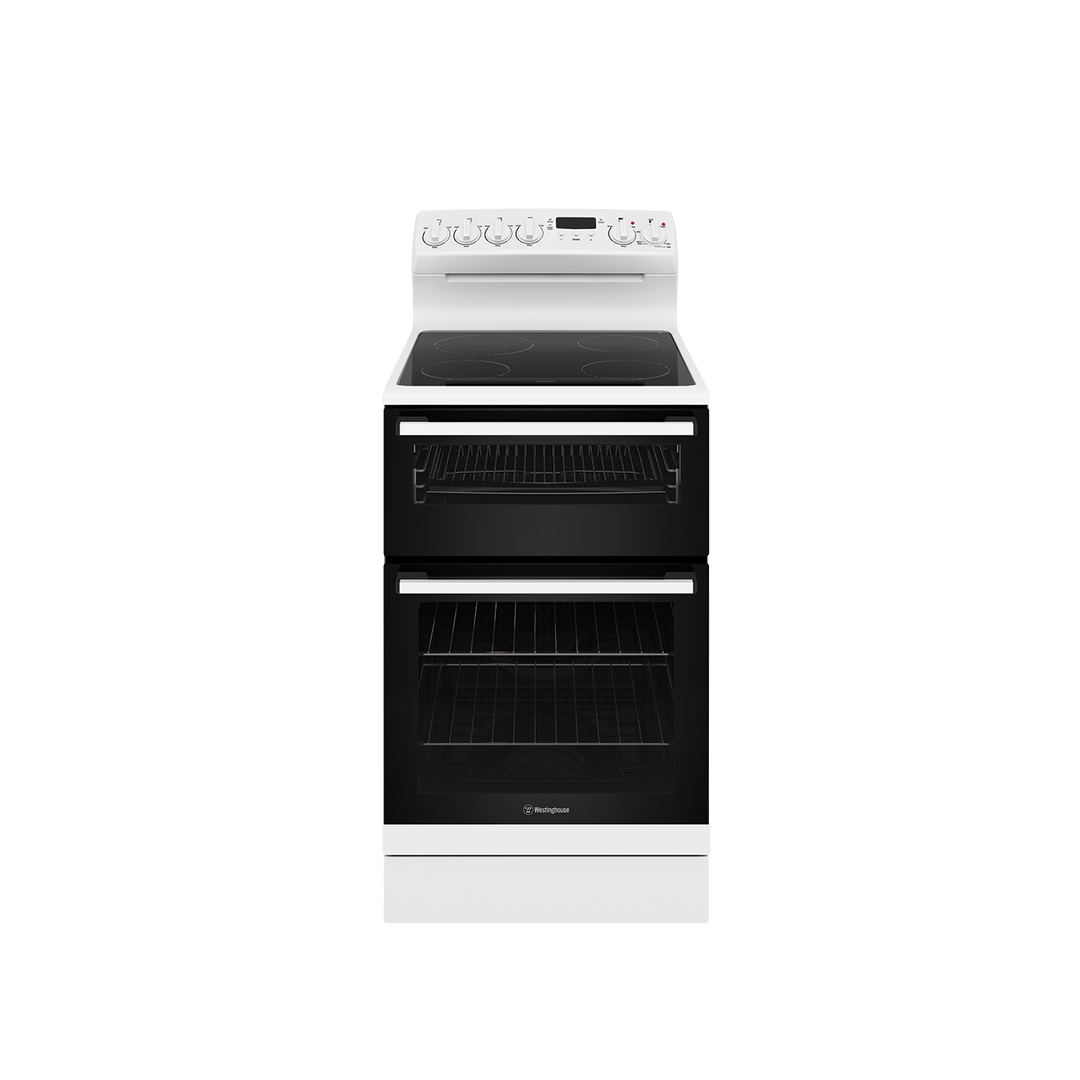 Westinghouse WLE543WC 54 cm Freestanding Electric Cooker Ceramic Glass Top & Separate Griller Built In Australia