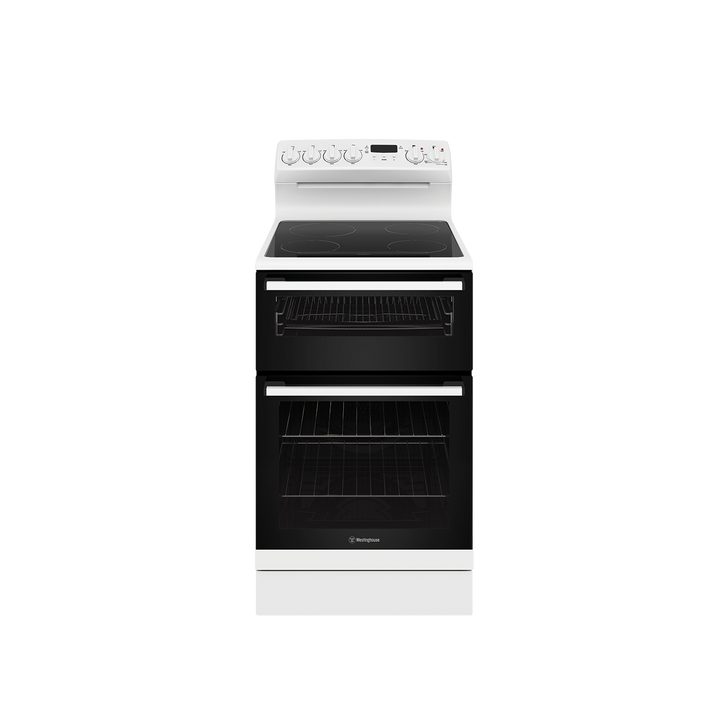 Westinghouse WLE543WC 54 cm Freestanding Electric Cooker Ceramic Glass Top & Separate Griller Built In Australia