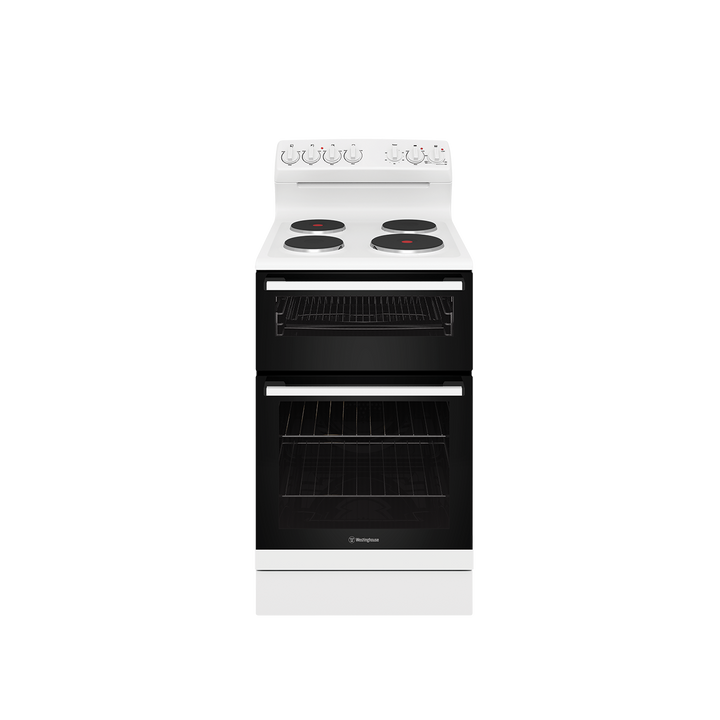 Westinghouse WLE532WC 54 cm Freestanding Electric Cooker Solid Elements Fan Forced Oven & Separate Griller Built In Australia