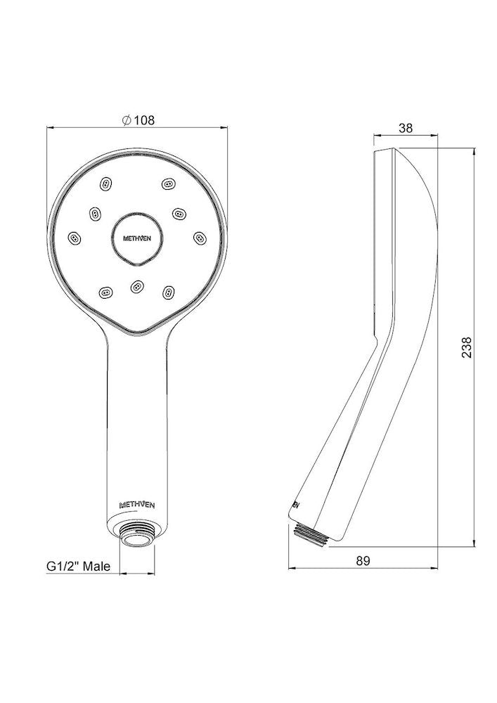 Methven Kiri MK2 Low Flow Handset