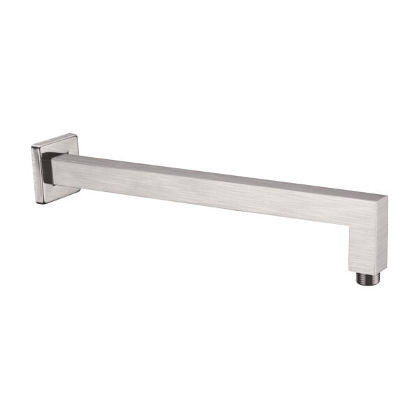 Nero Square Shower Arm Brushed Nickel