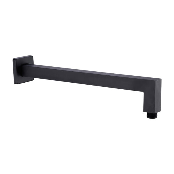 Nero Square Shower Arm Matte Black