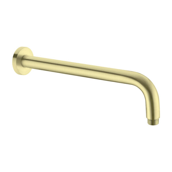 Nero Round Shower Arm Brushed Gold