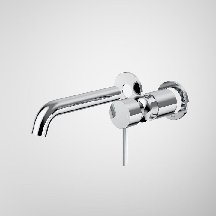 Caroma Liano II 175mm Wall Basin / Bath Trim Kit - 2 x Round Cover Plates Chrome Lead Free