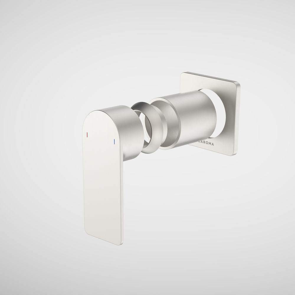 Caroma Urbane II Bath / Shower Trim Kit - Square Cover Plate - Brushed Nickel
