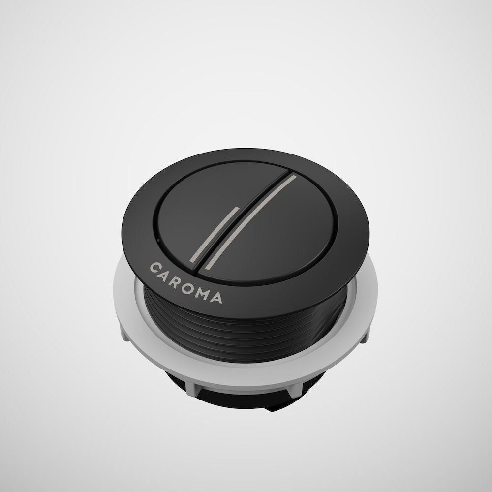 Caroma Urbane II Wall Faced Close Coupled Flush Button - Matte Black