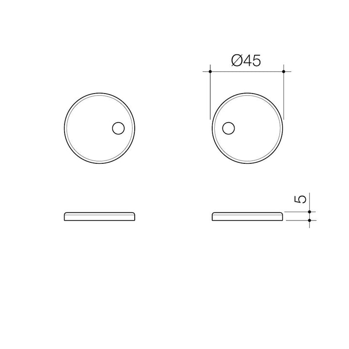 Caroma Urbane II Toilet Seat Hinge Caps - Stainless Steel