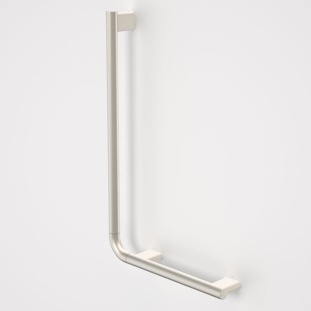 Caroma Opal Support Rail 90 Degree Angled – Brushed Nickel