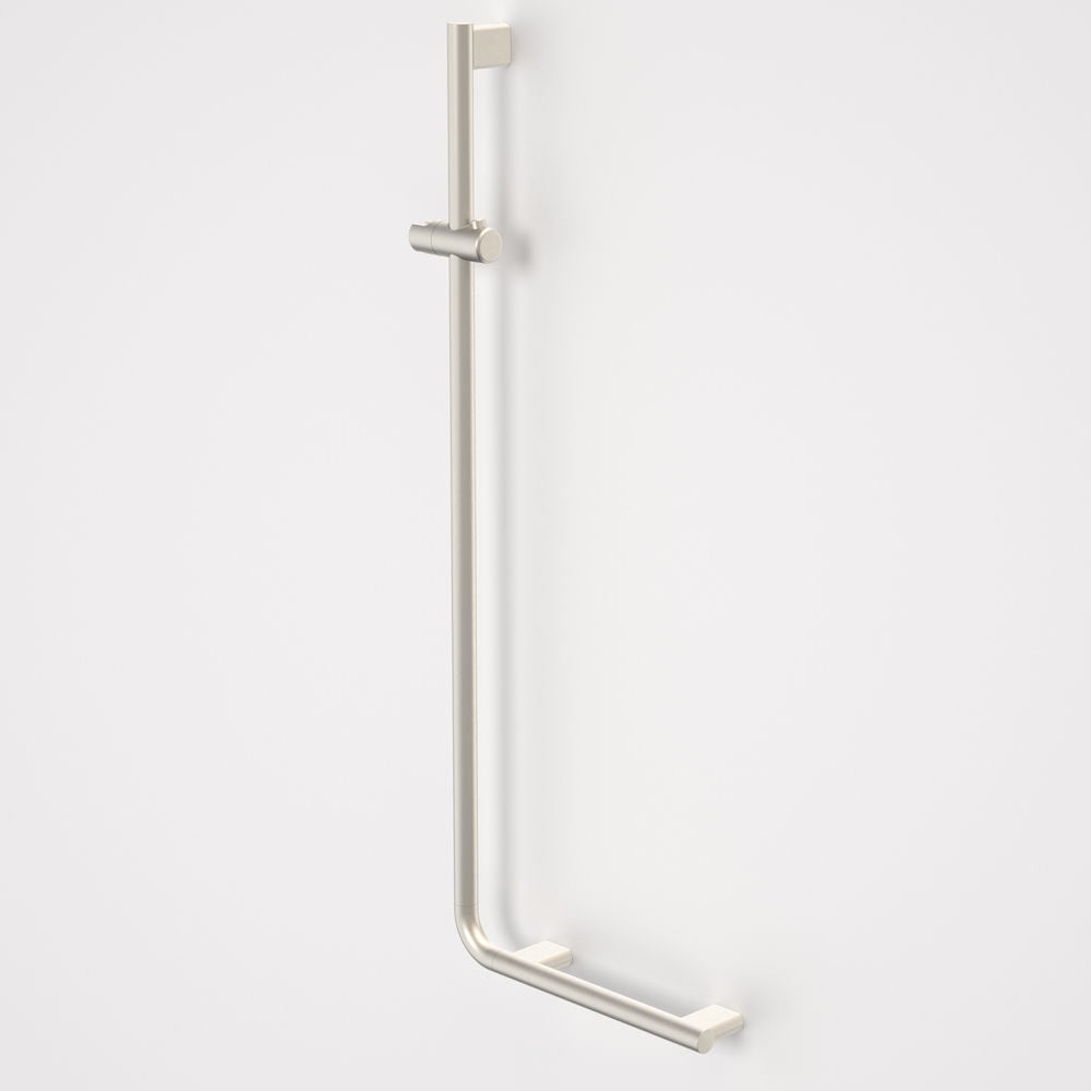 Caroma Opal Support Shower Rail 90 Degree – Brushed Nickel