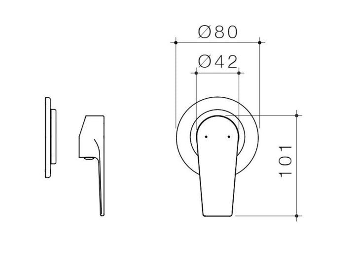 Caroma Vivas Bath/Shower Mixer Trim Kit