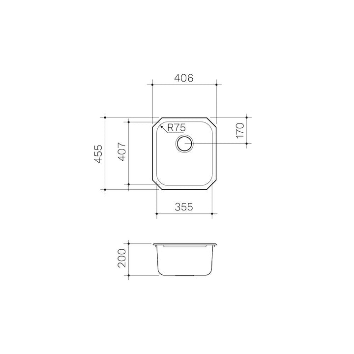 Clark Polar Single Bowl Undermount