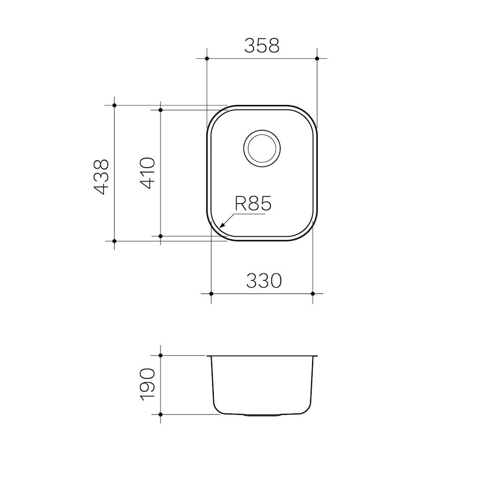 Clark Monaco Single Bowl Undermount